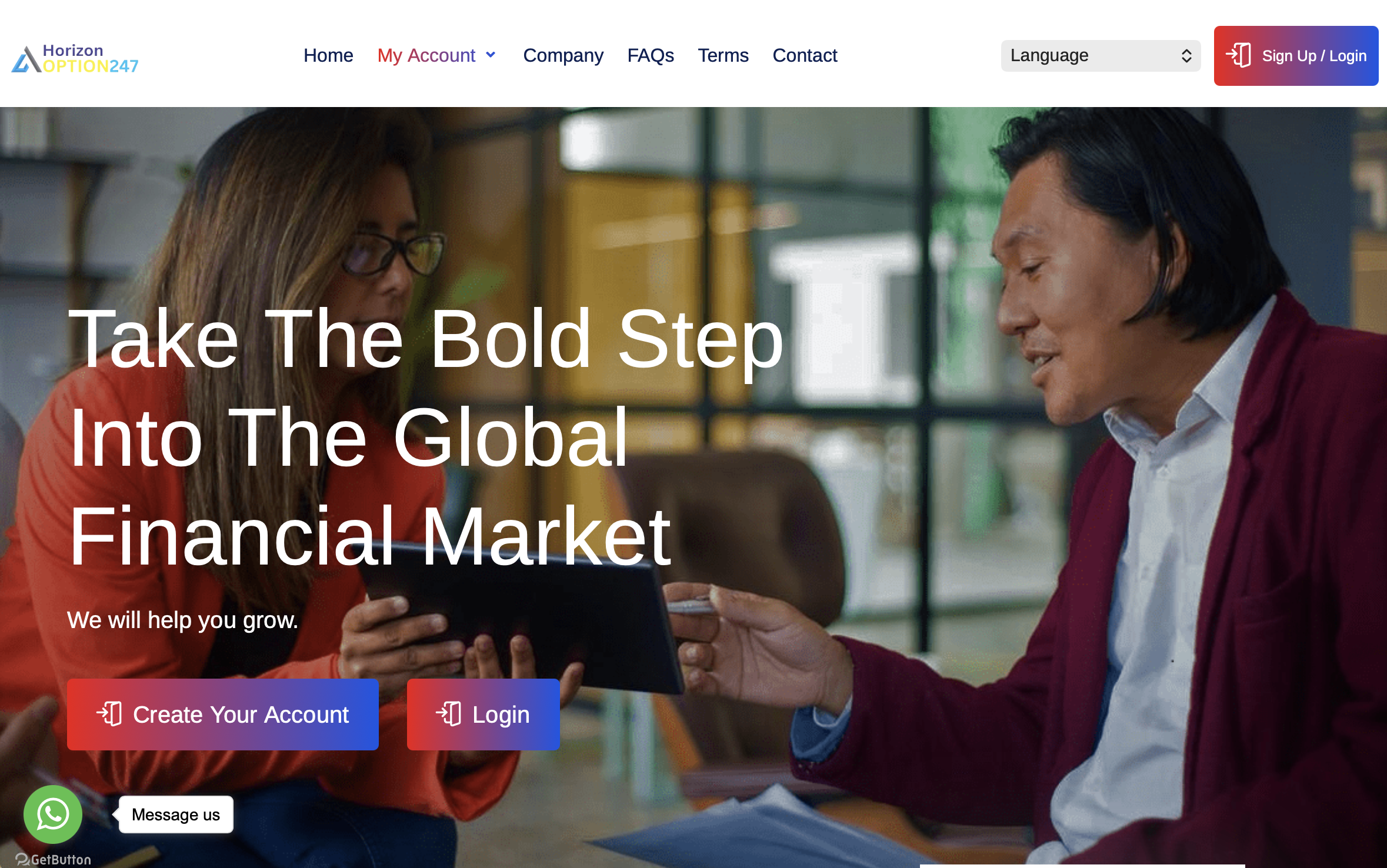 HorizonOption247.com scam review highlighting major red flags and risks.