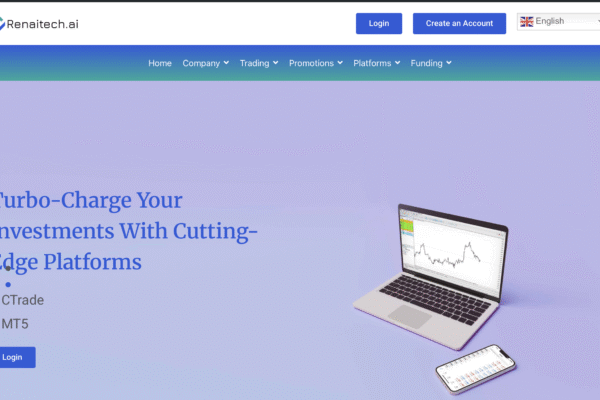 Screenshot of PremiumRenaitech‑AI.vip scam trading dashboard with fake AI profit claims