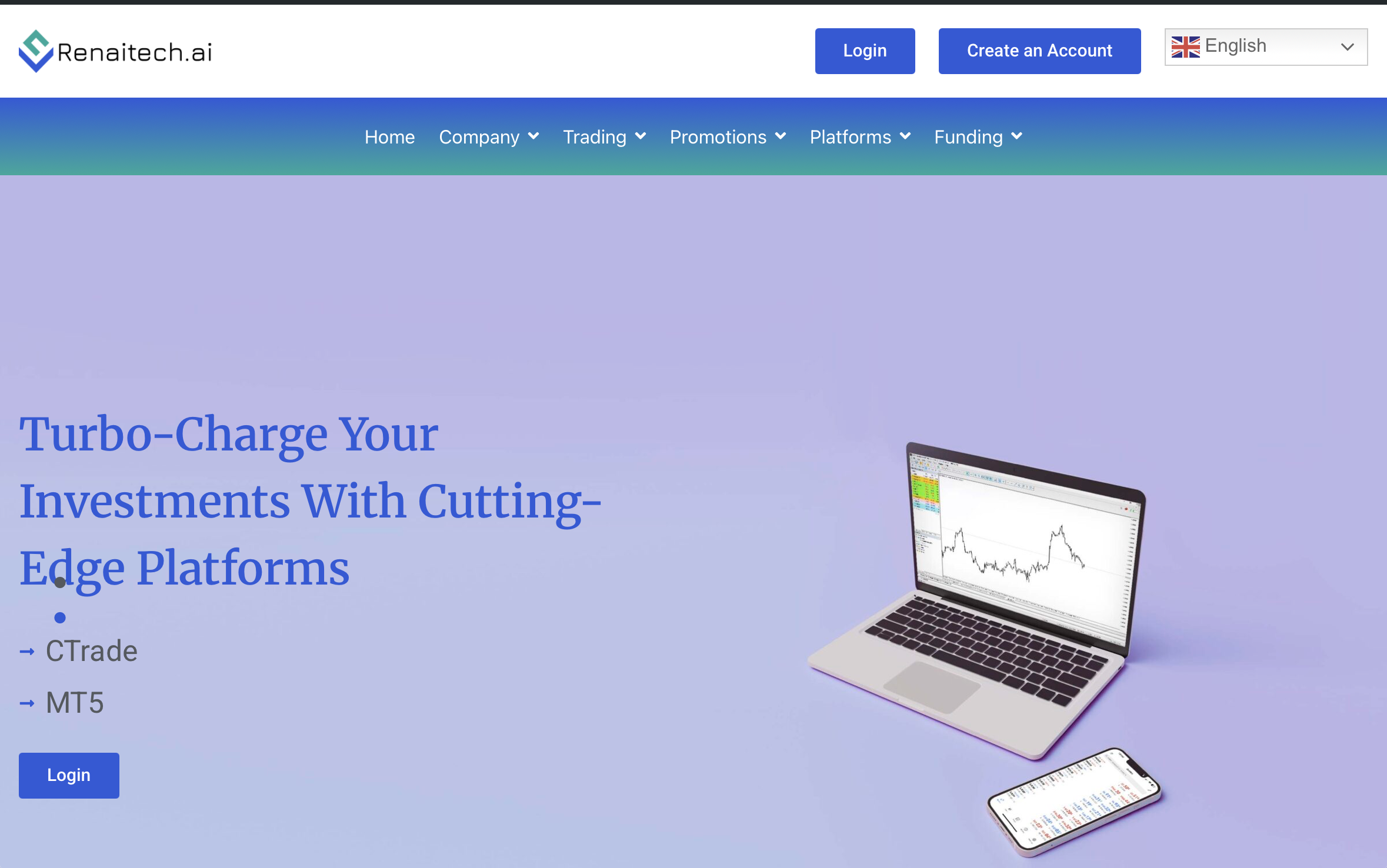 Screenshot of PremiumRenaitech‑AI.vip scam trading dashboard with fake AI profit claims