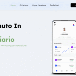 Screenshot of Spaziofinanziario.pro homepage showing misleading financial claims