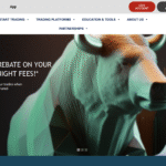 Illustration showing LiruneFX scam warnings and risk indicators.