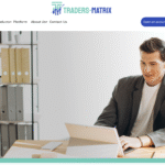 Screenshot of Traders‑Matrix.com homepage highlighting scam trading claims