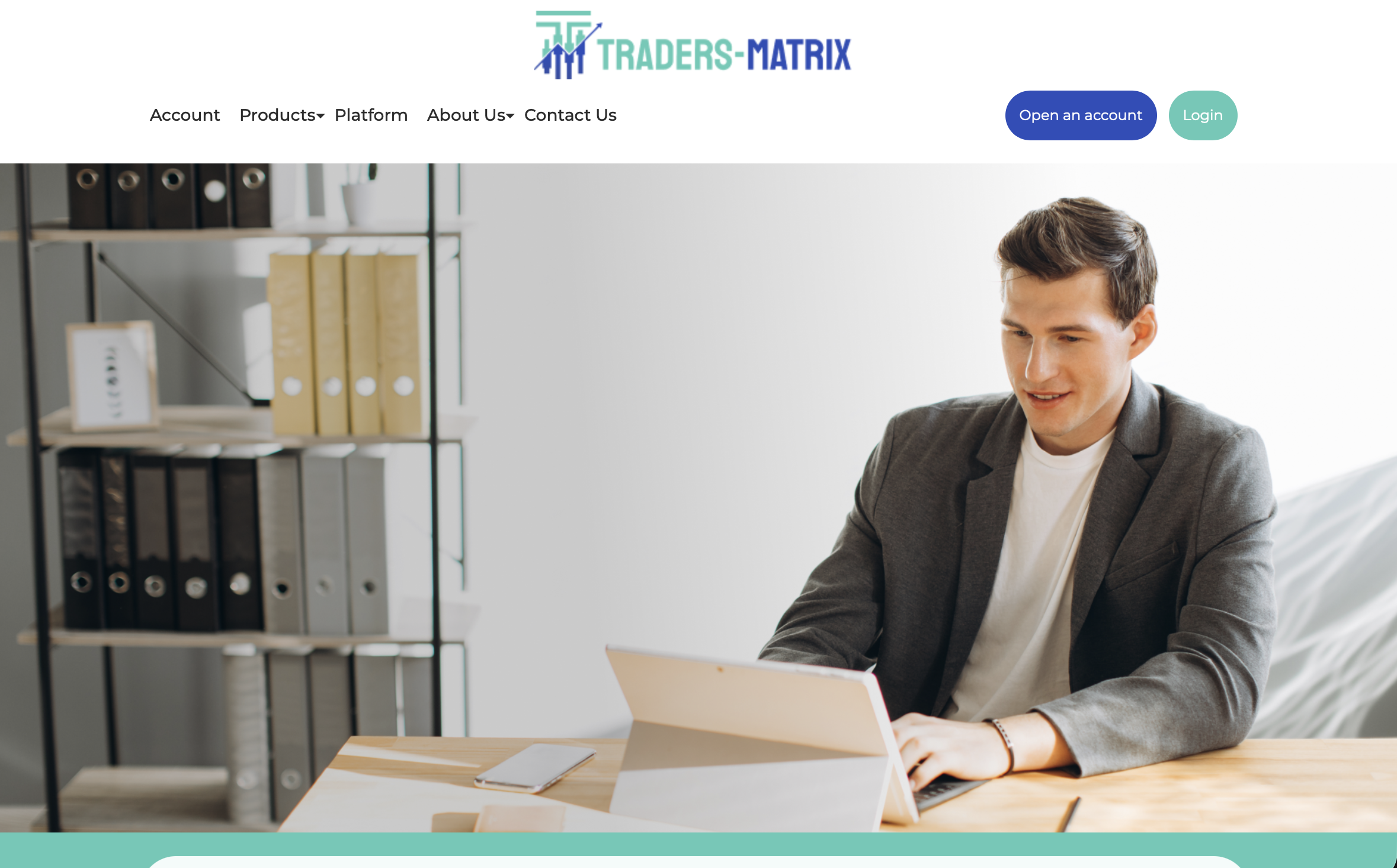 Screenshot of Traders‑Matrix.com homepage highlighting scam trading claims