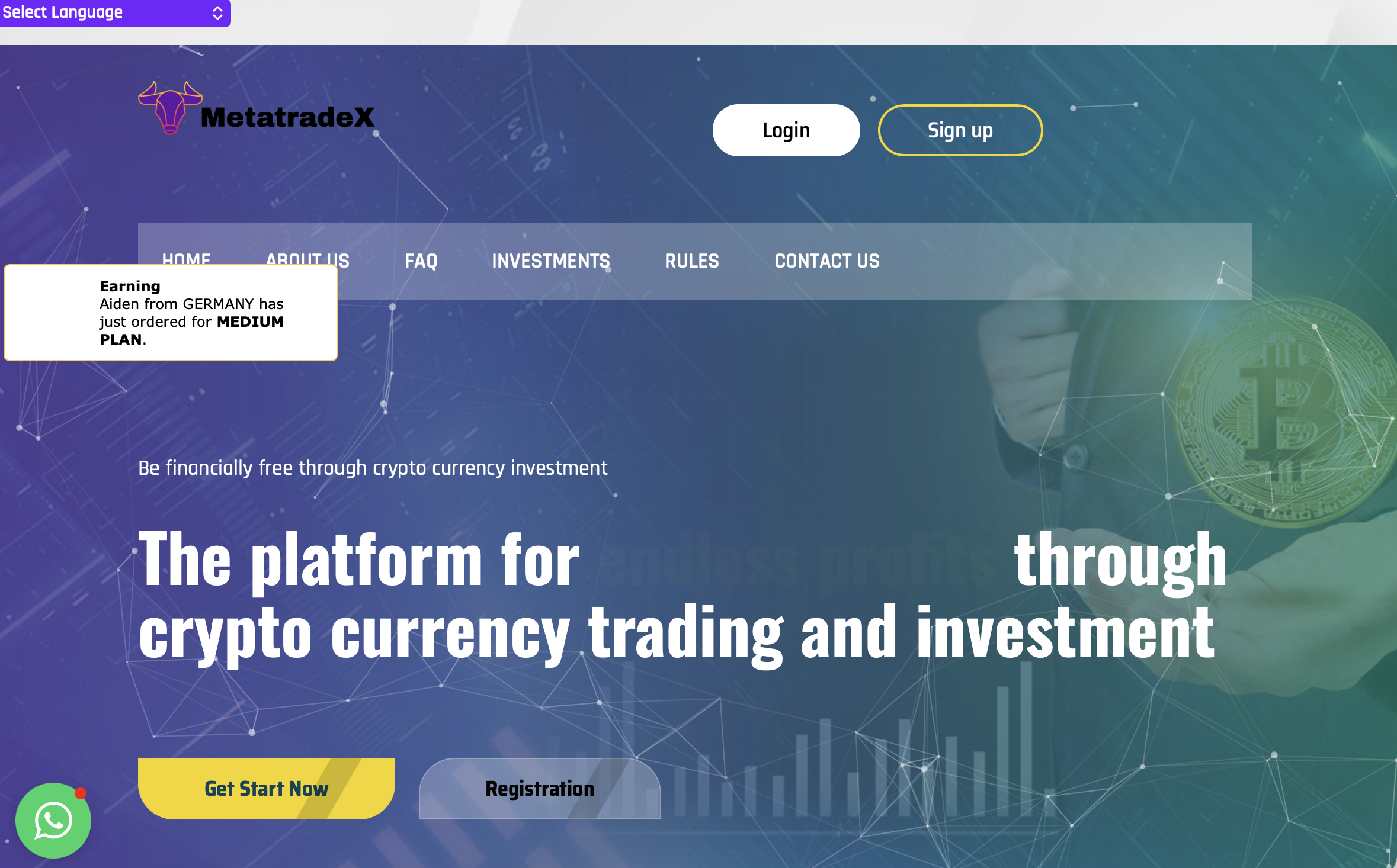 MetaTradex.live scam