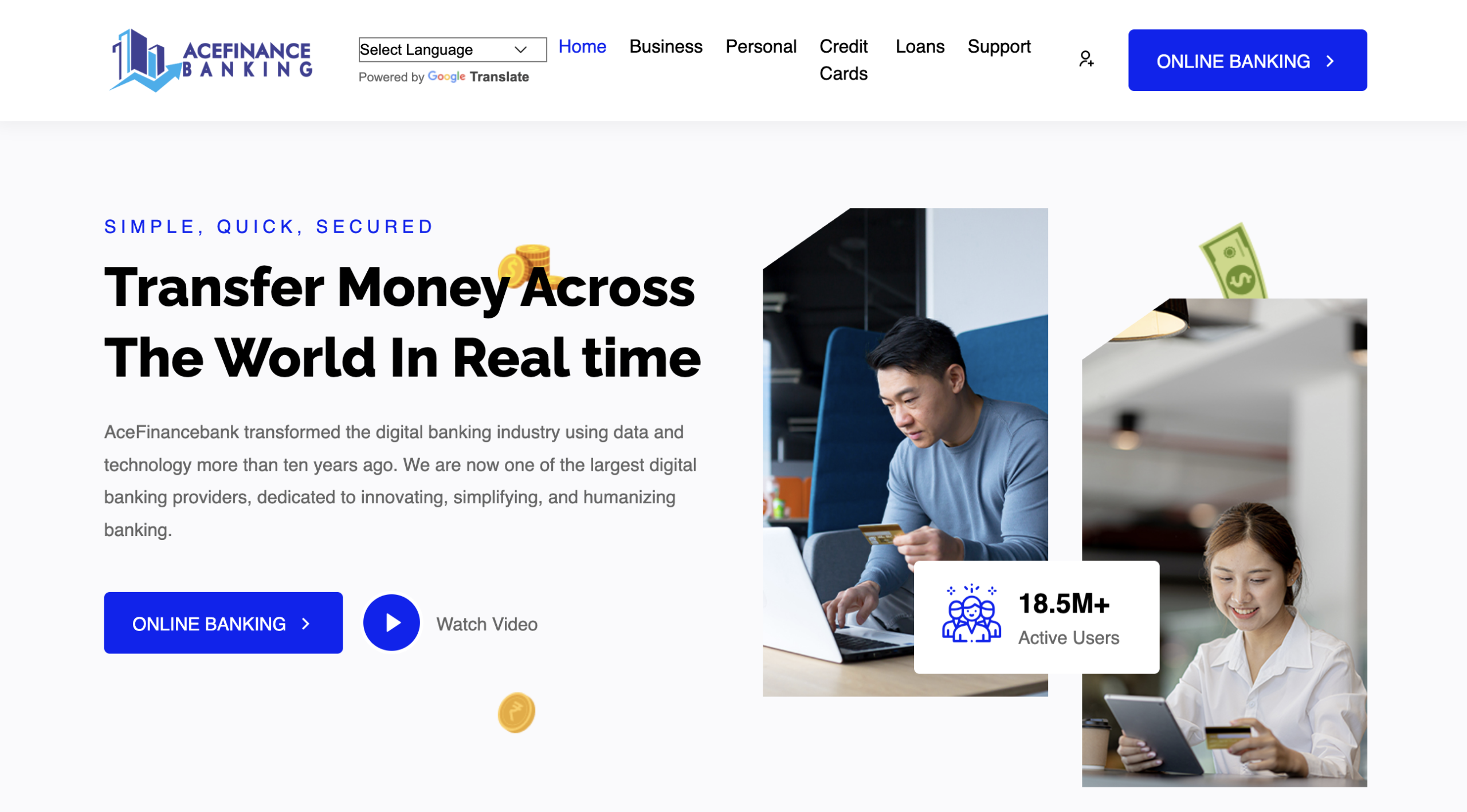 acefinancebanking.com scam