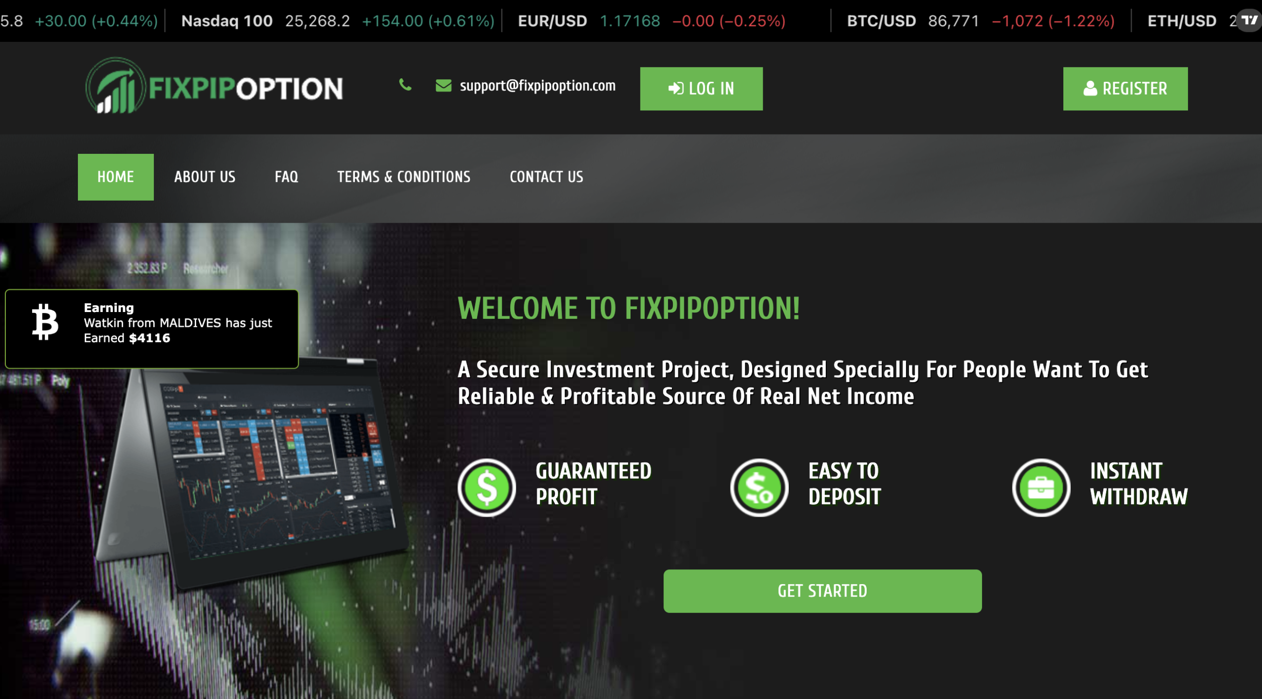 fixpipoption.com scam