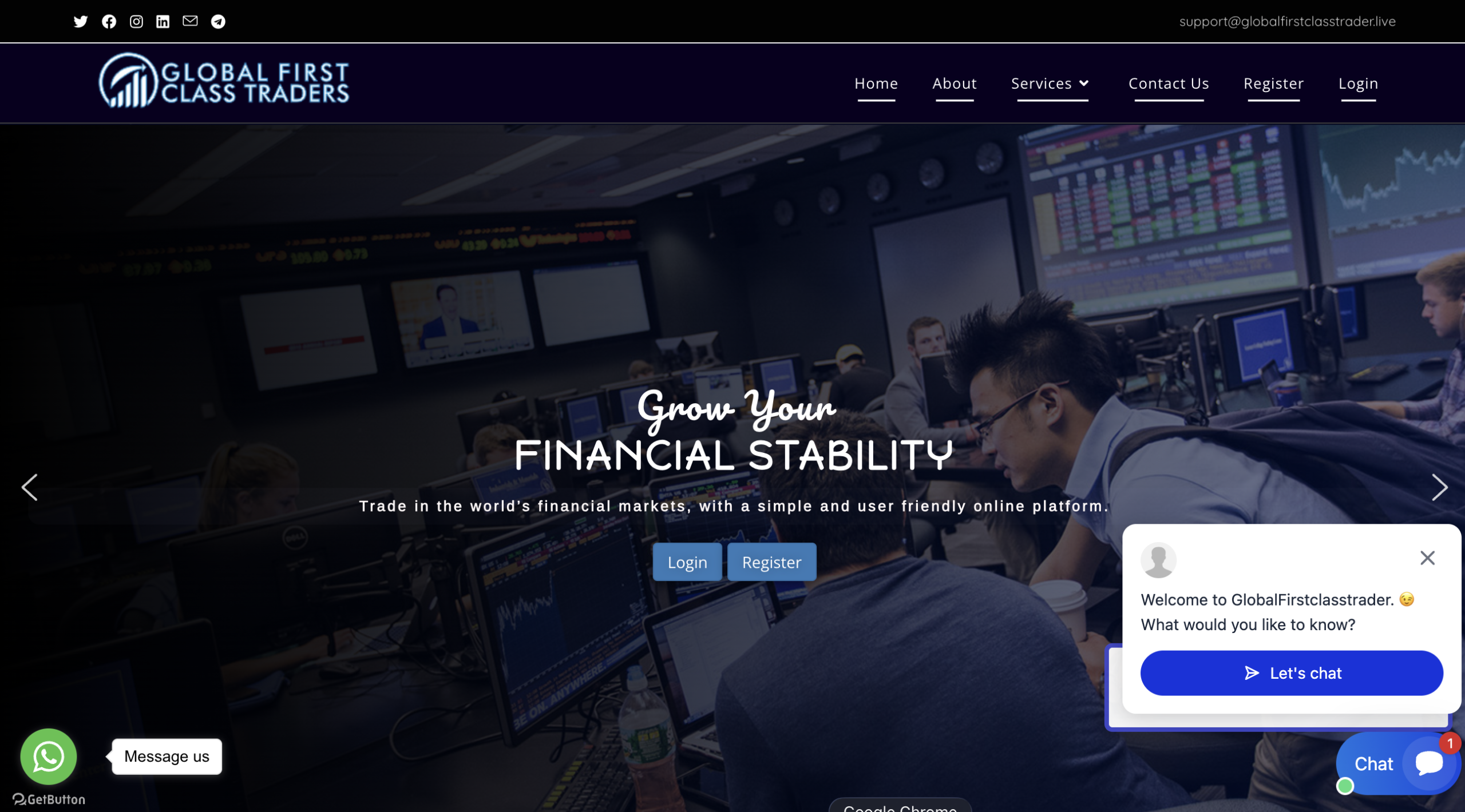globalfirstclasstrader.live scam