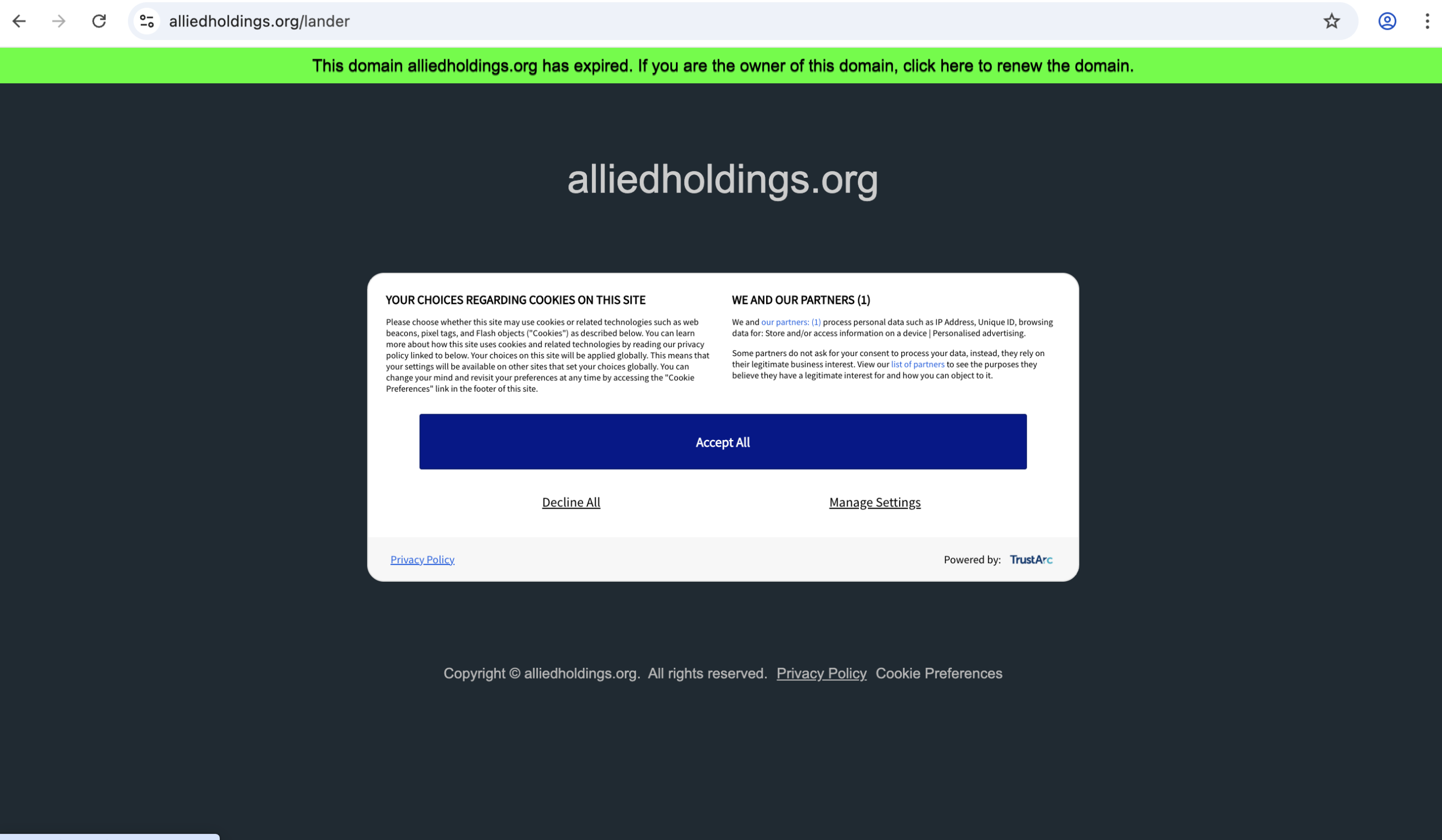 alliedholdings.org scam