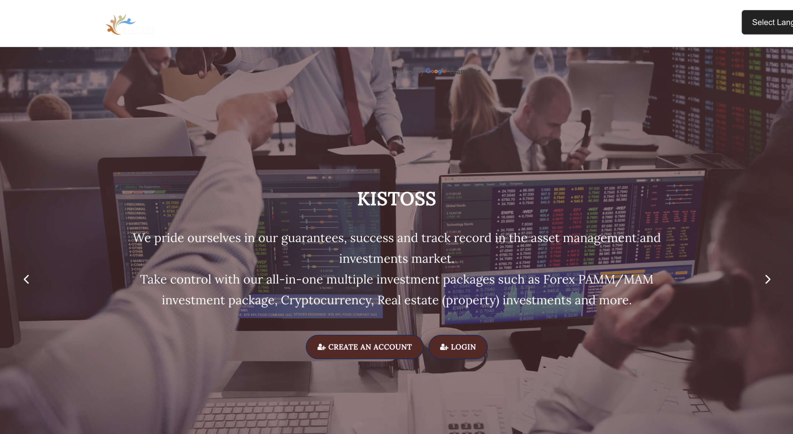Warning graphic highlighting risks of Kistoss.org investment platform