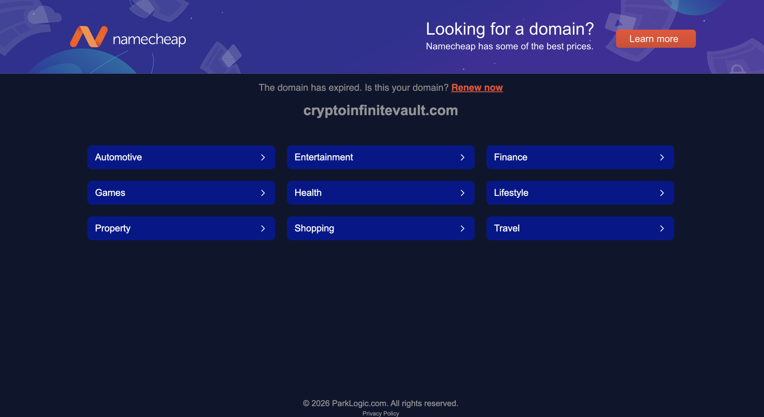 cryptoinfinitevault scam review