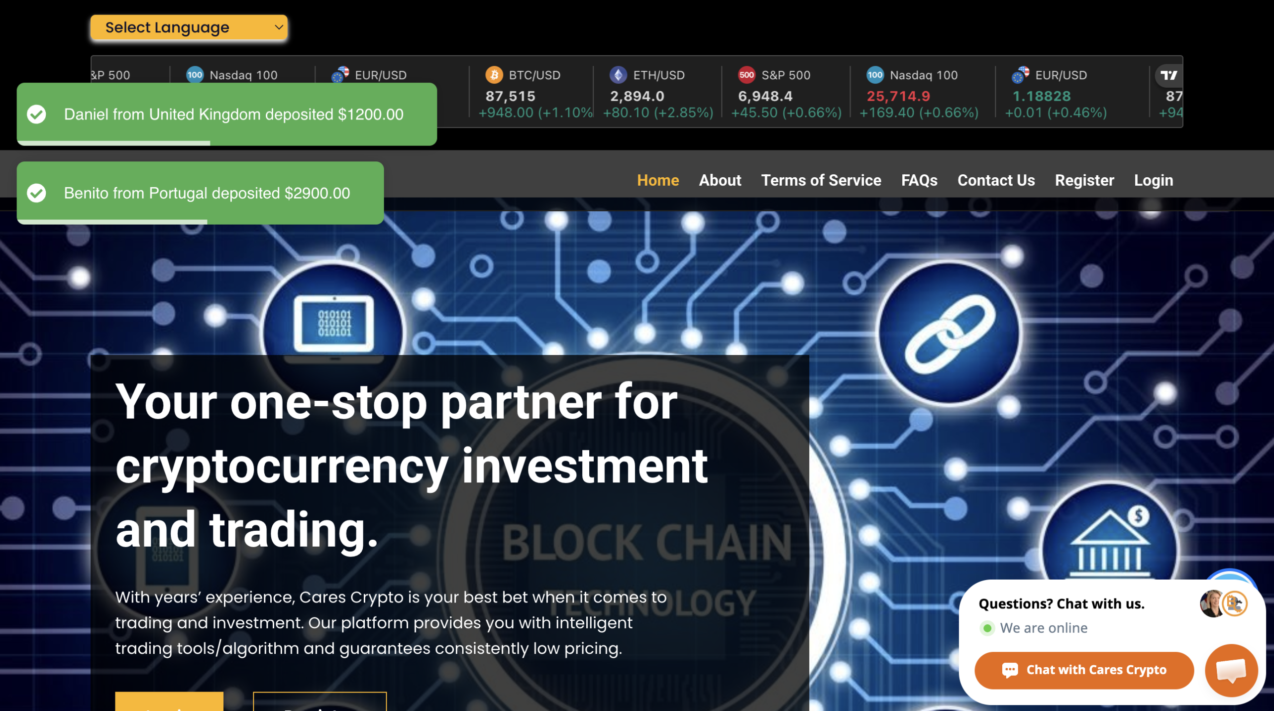 carescrypto scam review