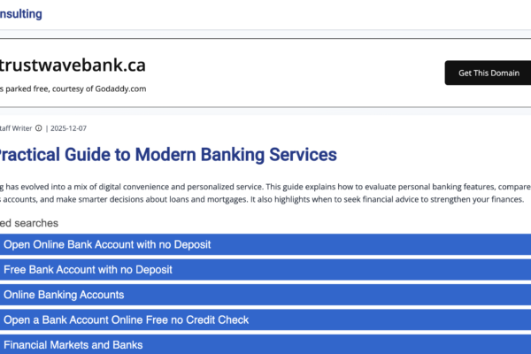 trustwavebank.ca scam review