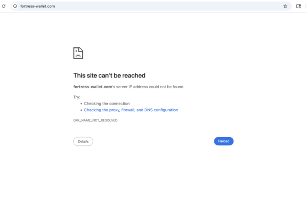 fortress-wallet.com scam review