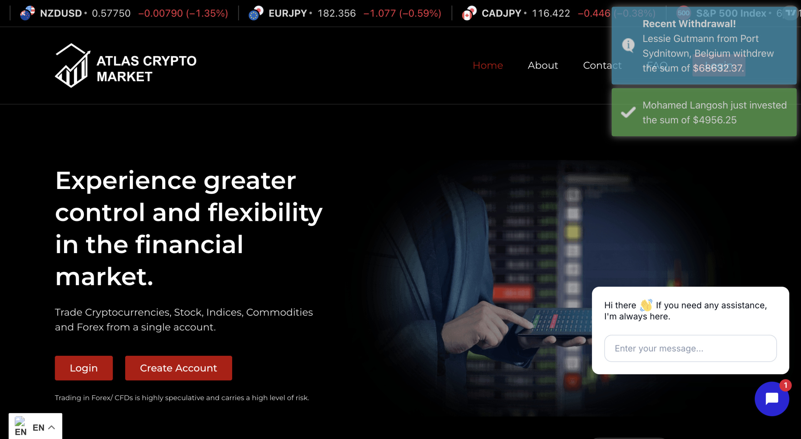 atlastcryptomarket.com scam review