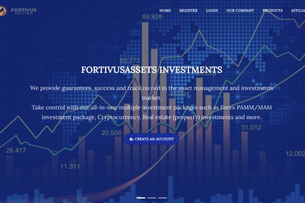 fortivusassets.com dashboard overview.