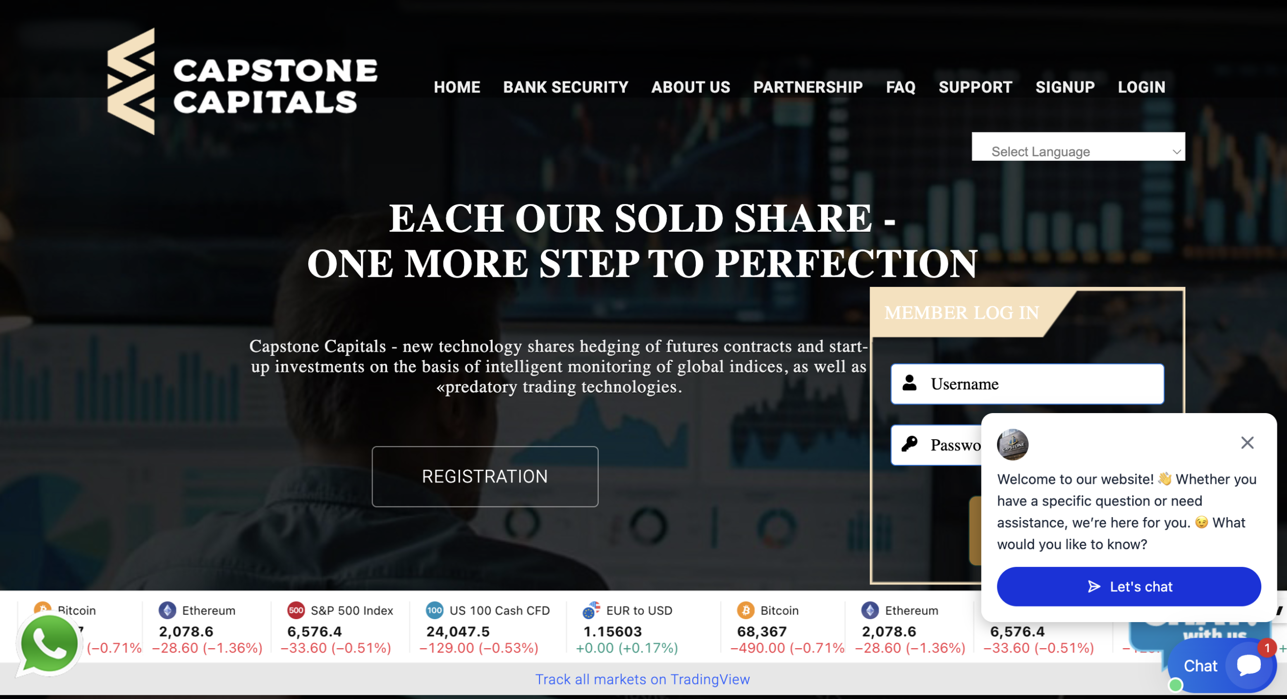 capstonecapitals.com platform overview