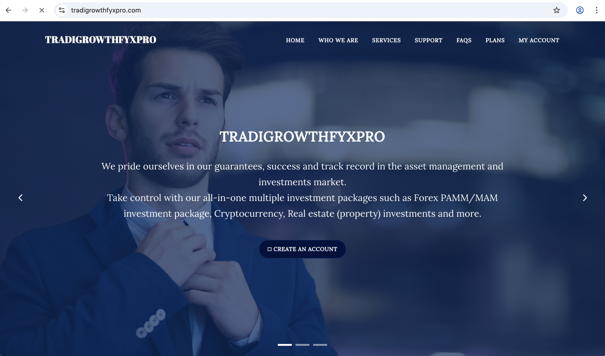 tradigrowthfyxpro.com platform review