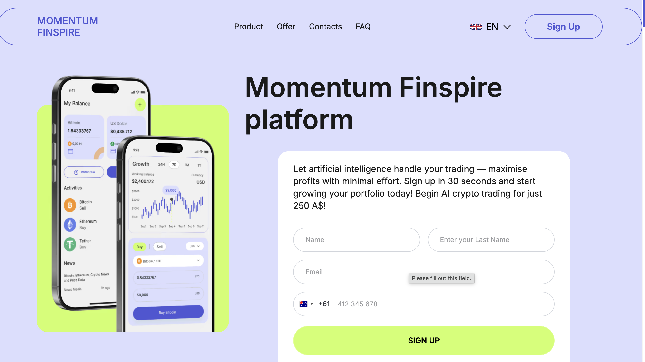 momentumfinspire.com platform overview