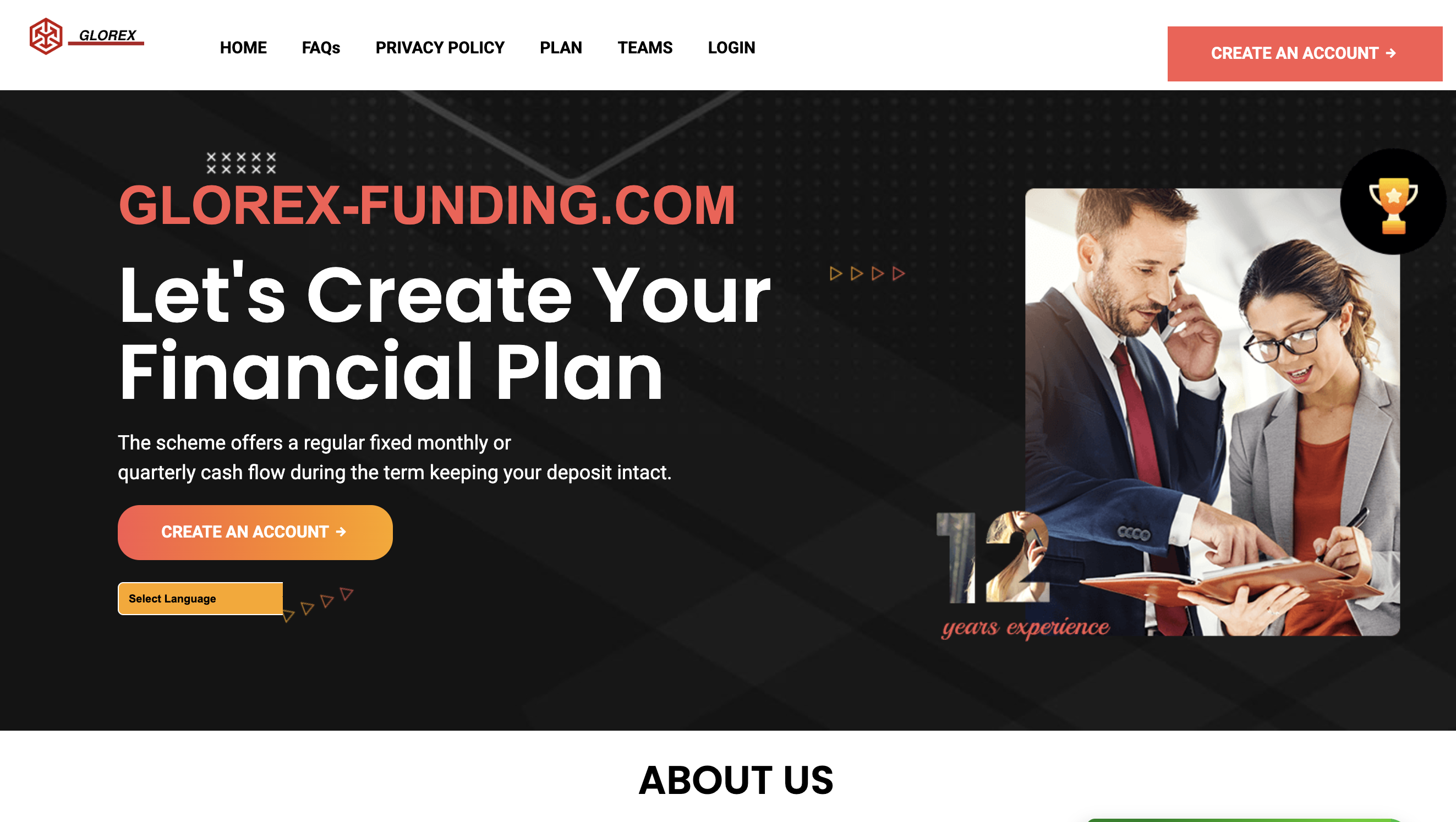 glorex-fundingltd.com platform overview